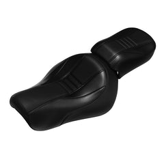 C.C.RIDER Sportster Two Piece Two Up Black Stitching Seat For XL883N Models, 2016-2023