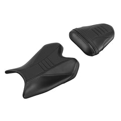 C.C. RIDER YZF R6 Front And Rear Seat For YAMAHA R6 YZFR6 Black Carbon Fiber Stitching, 2008-2016