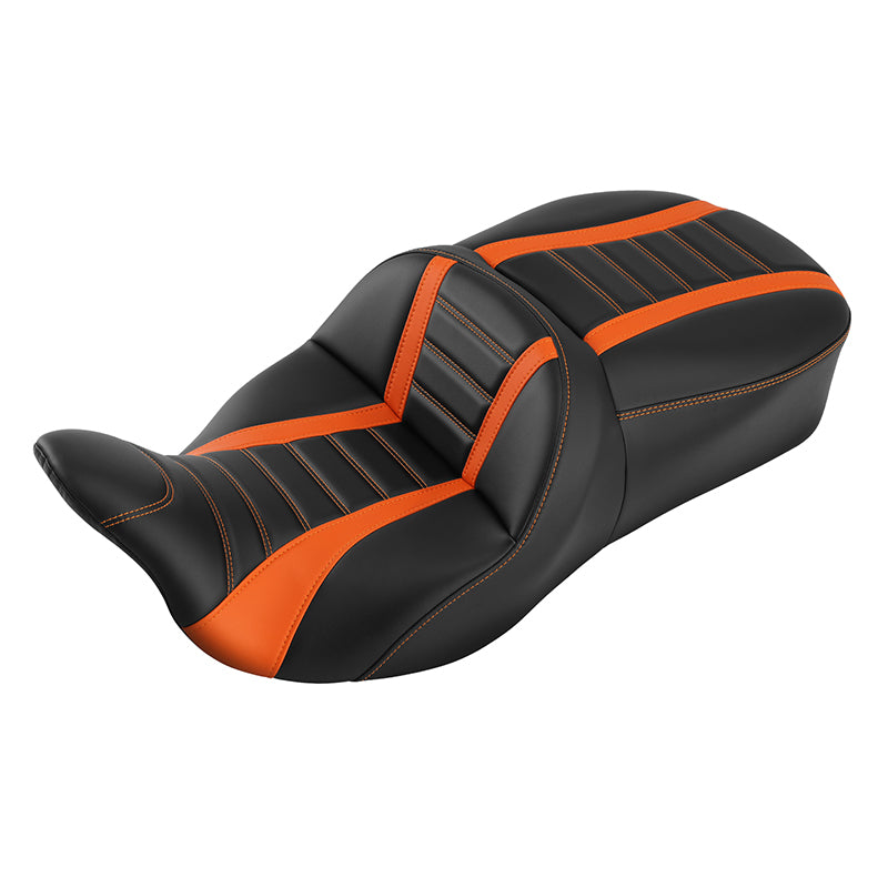 C.C. RIDER Touring Driver Passenger Seat  For Harley CVO Road Glide Electra Glide Street Glide Road King, 2009-2023