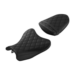 C.C. RIDER GSX-R1000 Front And Rear Seat Fit For SUZUKI GSXR1000 Black Lattice Stitch, 2007, 2008