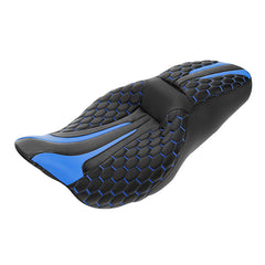 C.C. RIDER Touring Seat 2 up Seat Driver Passenger Seat For Harley Touring Street Glide Road Glide Electra Glide, 2008-2023