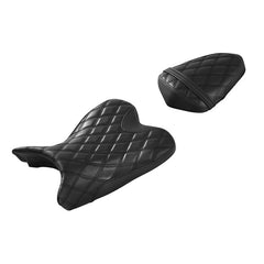 C.C. RIDER YZF R1 Front And Rear Seat For YAMAHA YZFR1 Black Lattice Stitching, 2009-2014