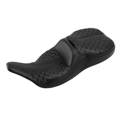 C.C. RIDER Touring Seat 2 Up Seat Driver Passenger Seat For Harley CVO Road King Honeycomb Road Glide Electra Glide Street Glide, 1997-2007