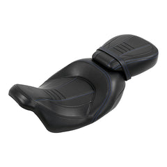 C.C. RIDER Touring Seat Two Piece 2 Up Seat Low Profile Driver Passenger Seat Bulllet For Road Glide Street Glide Road King, 2009-2023