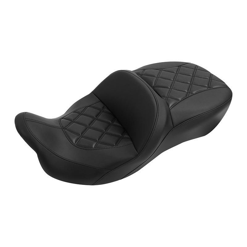 Gel Seat  C.C. RIDER Touring Seat 2 Up Seat Driver Passenger Seat For Harley CVO Road Glide Electra Glide Street Glide Road King, 2009-2023