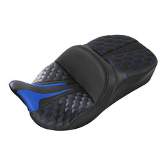 C.C. RIDER Touring Seat 2 Up Seat Driver Passenger Seat With Backrest For Harley CVO Road Glide Electra Glide Street Glide Road King, 2009-2023