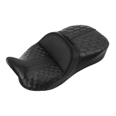C.C. RIDER Touring Seat 2 Up Seat Driver Passenger Seat With Backrest For Harley CVO Road Glide Electra Glide Street Glide Road King, 2009-2023