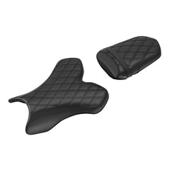 C.C. RIDER YZF R1 Front And Rear Seat For YAMAHA YZFR1 Black Lattice, 2004-2006