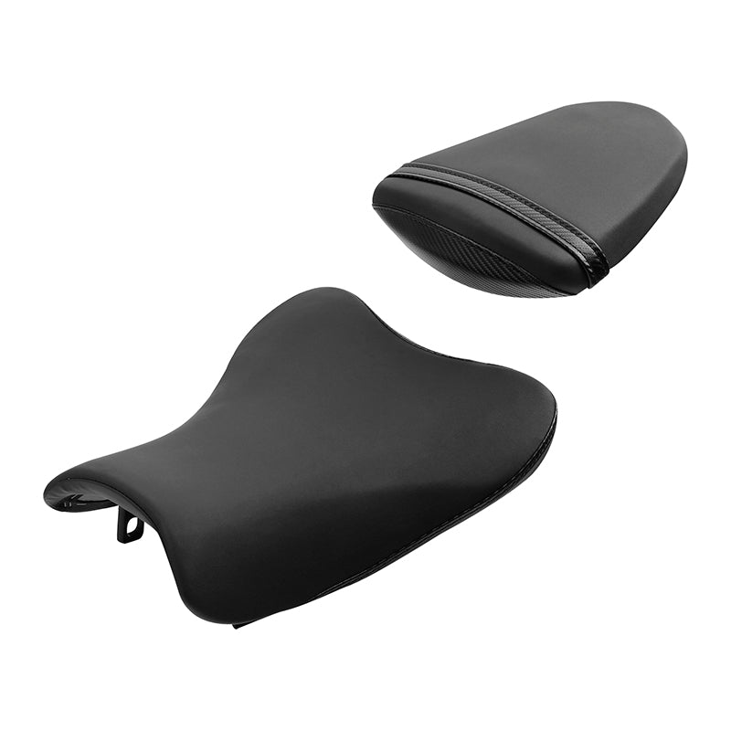 C.C. RIDER GSX-R1000 Front And Rear Seat Fit For SUZUKI GSXR1000 All Black, 2007, 2008