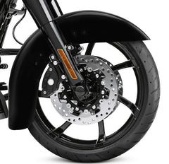Custom Chrome Gloss Black Front Fender Fit For Harley Street Glide Road Glide '14-'24