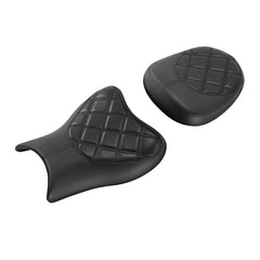 C.C. RIDER GSX1300R Front And Rear Seat Fit For SUZUKI Hayabusa GSX1300R Black Lattice Stitching, 2008-2020