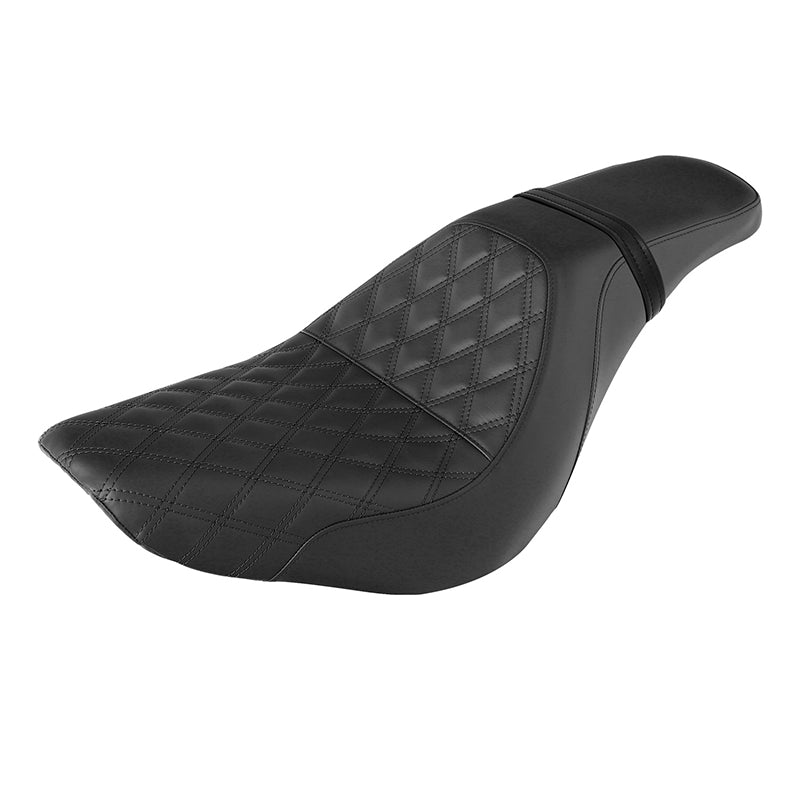 C.C. RIDER Softail Seat 2 up Double Diamond Stitch Driver And Passenger Seat Street Bob 114 FXBB 2018-2025