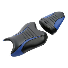 C.C. RIDER YZF R6 Front And Rear Seat Fit For YAMAHA R6 Black Blue Pillion Cushion, 2006, 2007