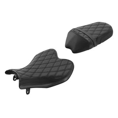 C.C. RIDER BMW S1000RR Seat Rider Passenger Seat Pillion Cushion Black Diamond Stitching For BMW S1000RR, 2019-2025