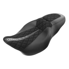 C.C. RIDER Touring Seat 2 up Seat Driver Passenger Seat Custom Motorcycle Seat For Harley Touring Electra Glide Street Glide Road Glide, 2008-2023