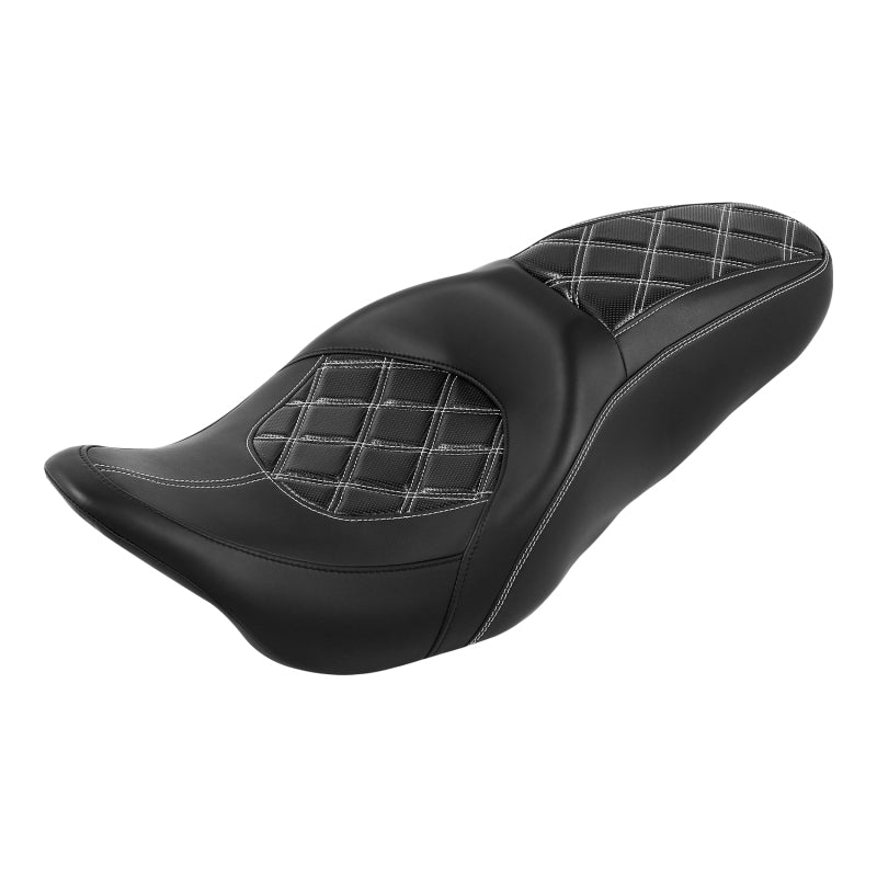 C.C. RIDER Touring Seat 2 up Seat Driver Passenger Seat Aztec For Harley Touring Street Glide Road Glide Electra Glide, 2008-2023