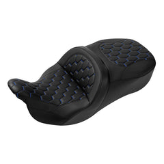 C.C. RIDER Touring Seat 2 Up Seat Driver Passenger Seat With Backrest For Harley CVO Road Glide Electra Glide Street Glide Road King, 2009-2023