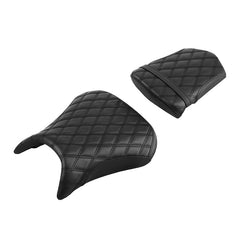 C.C. RIDER YZF R1 Front And Rear Seat For YAMAHA YZFR1 Black Lattice Stitching, 2000-2001