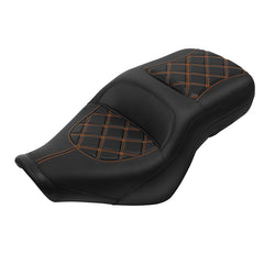 C.C. Rider BMW R18B R18 Transcontinental One Piece Seat Rider Passenger Seat Pillion Cushion Lattice Stitching, 2020-2024
