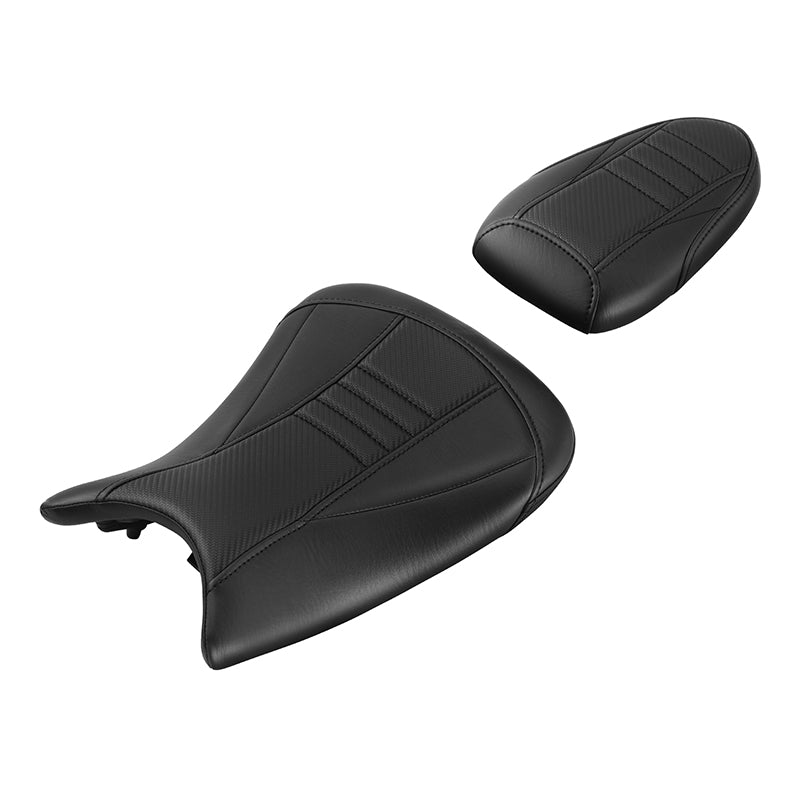 C.C. RIDER BMW S1000RR Seat Rider Passenger Seat Pillion Cushion Black Carbon Fiber For BMW S1000RR, 2019-2025