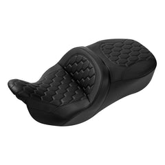 C.C. RIDER Touring Seat 2 Up Seat Driver Passenger Seat With Backrest For Harley CVO Road Glide Electra Glide Street Glide Road King, 2009-2023