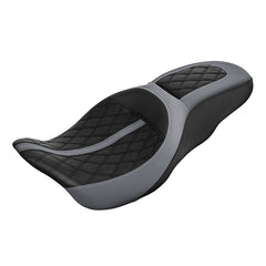 C.C. RIDER Touring Seat 2 up Seat Driver Passenger Seat For Harley Touring Street Glide Road Glide Electra Glide, 2008-2023