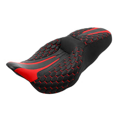 C.C. RIDER Touring Seat 2 up Seat Driver Passenger Seat For Harley Touring Street Glide Road Glide Electra Glide, 2008-2023