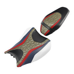 C.C. RIDER Z900 Front And Rear Seat Fit For Kawasaki Z900 Black Gold Red Lattice Stitch, 2017-2024