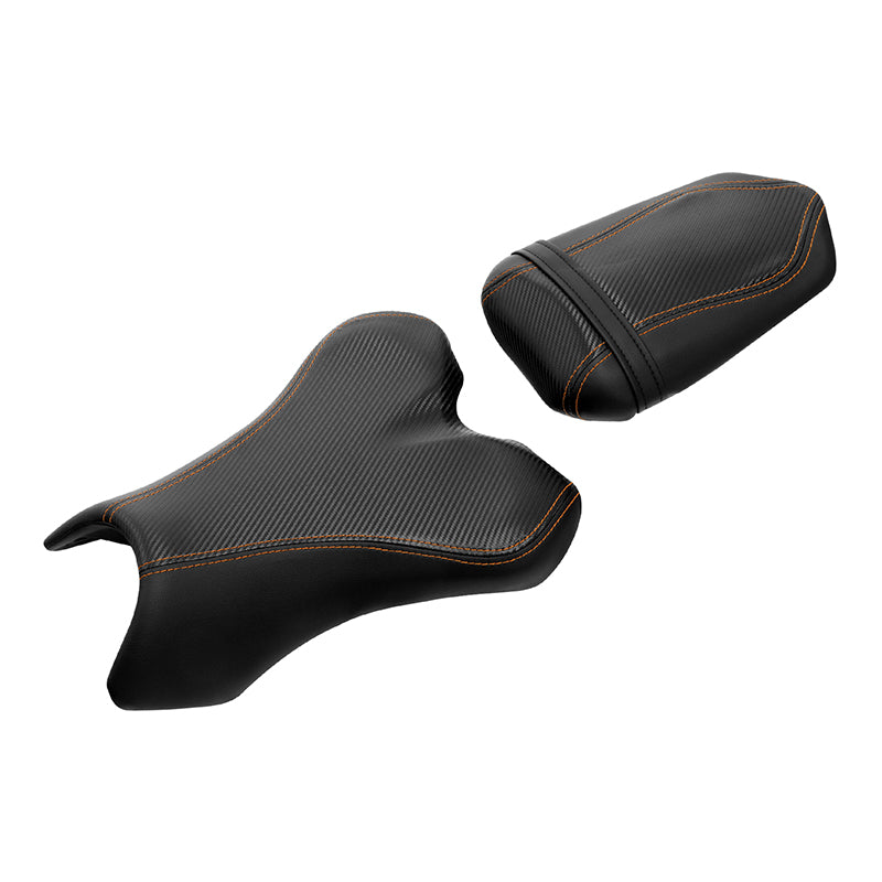 C.C. Rider YZF-R1 Black Orange Seat for Yamaha 2004-2006