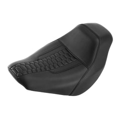 C.C. RIDER Softail Seat Low Rider Solo Driver Seat Black Honeycomb Standard Reach For FXLR FXLRS FXLRST, 2018-2025
