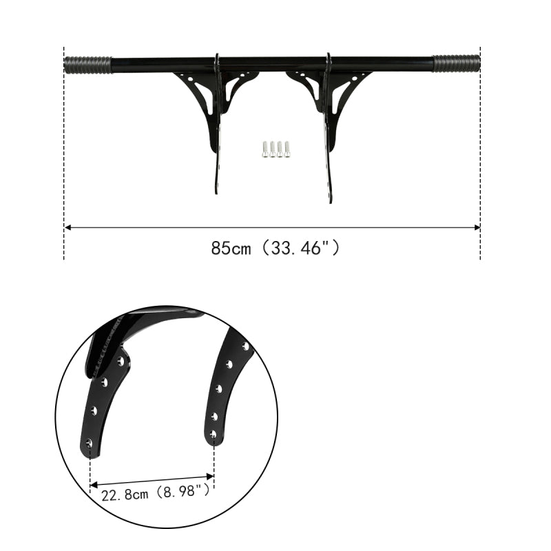 CUSTOM CHROME Front Highway Footpegs Engine Guard Crash Bar Fit For Harley Low Rider Street Bob '18-'25