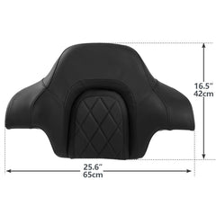 HR3 King Passenger Backrest King Touring Trunk Backrest For Touring Road Glide Electra Glide Street Glide Road King, 2014-2023