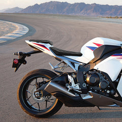 C.C. RIDER CBR1000RR Two Piece Seat Black Lattice Stitching For Honda CBR1000RR, 2008-2016