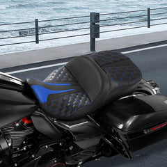Gel Seat C.C. RIDER Touring Seat Driver Passenger Seat For Harley CVO Street Glide Road King Road Glide Electra Glide, 2009-2023