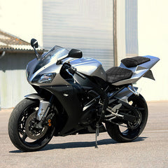 C.C. RIDER YZF R1 Front And Rear Seat For YAMAHA YZFR1 Black Lattice Stitching, 2002-2003