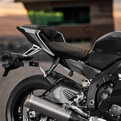 C.C. RIDER YZF R6 Front And Rear Seat Orange Honeycomb Stitiching For YAMAHA YZFR6, 2017-2022