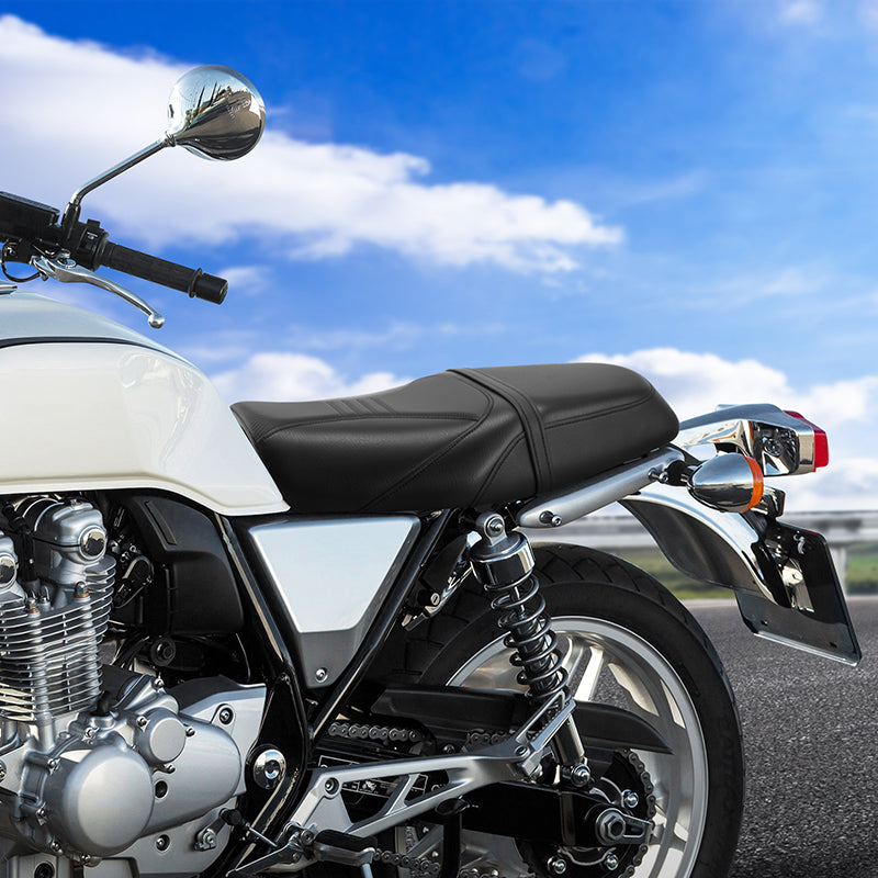 C.C. RIDER CB1100 One Piece Seat Black Carbon Fiber Pattern For Honda CB1100 2010-2024