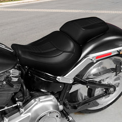 C.C.RIDER Softail Fat Boy Passenger And Driver Seat Deep Bucket Design Two Piece Seat For Harley Fatboy 114 FLFB FLFBS, 2018-2025