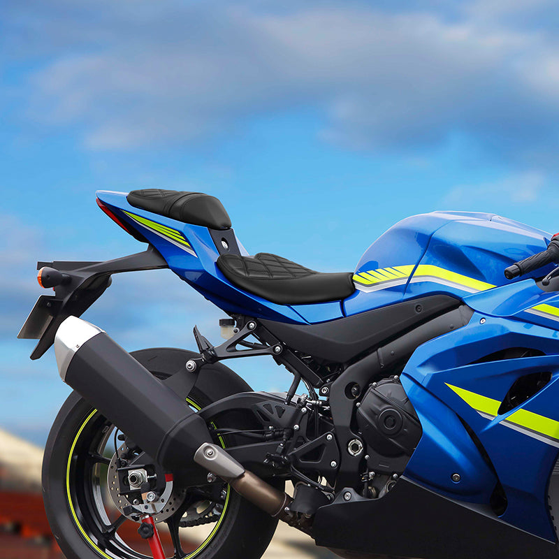 C.C. RIDER BMW S1000RR Seat Rider Passenger Seat Pillion Cushion Black Diamond Stitching For BMW S1000RR, 2019-2025