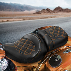 C.C. RIDER Indian Seat 2 Piece 2 Up Seat For Indian Chieftain Dark Horse Chieftain Limited Chieftain Elite Springfield, 2014-2025