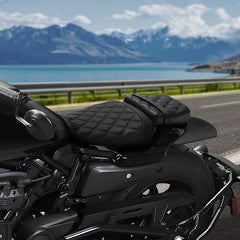 C.C. RIDER Sportster Seat 2 Piece Seat Driver And Passegner Seat Lattice Stitching Fit For Harley Sportster S RH1250S 2021-Later