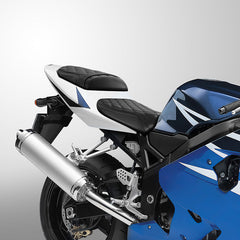 C.C. RIDER GSX-R600 GSX-R750 Front And Rear Seat Fit For SUZUKI GSXR600 GSXR750 Black Diamond Stitch, 2004-2005