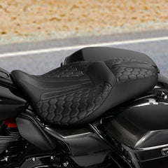 C.C. RIDER Touring Seat 2 up Seat Driver Passenger Seat For Harley Touring Electra Glide Street Glide Road Glide, 2008-2023