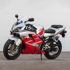 C.C. RIDER CBR600FS CBR600FR CBR600F4i Two Piece Seat Black Lattice For Honda, 2001-2003