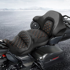 C.C. RIDER King Passenger Backrest King Touring Pack Trunk Backrest For Touring Road Glide Electra Glide Street Glide Road King, 2014-2025