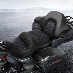 C.C. RIDER King Passenger Backrest King Touring Pack Trunk Backrest For Touring Road Glide Electra Glide Street Glide Road King, 2014-2025