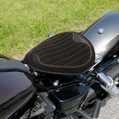 C.C.Rider Dyna Solo Spring Seat Chopper Style Motorcycle Seat For FXDWG Dyna / FXD Models Switchback Super Glide, 2007-2017