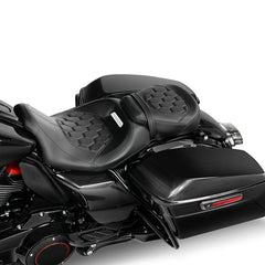 C.C. Rider Rubicon Low-Profile 2-Up Seat for Harley Touring 2009-2023