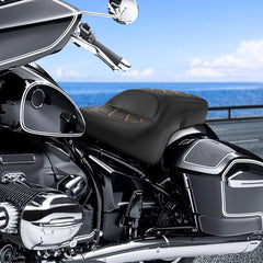 C.C. Rider BMW R18B R18 Transcontinental One Piece Seat Rider Passenger Seat Pillion Cushion Lattice Stitching, 2020-2024