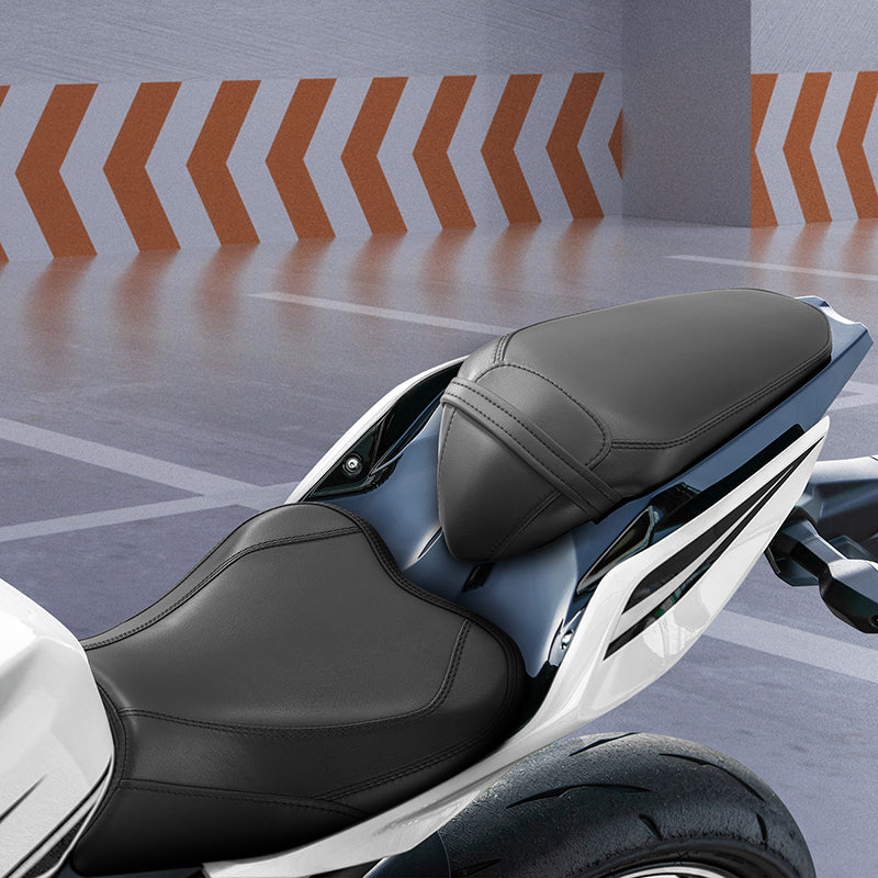 C.C. RIDER Ninja 400 Z400 Front And Rear Black Seat Fit For Kawasaki, 2018-2024